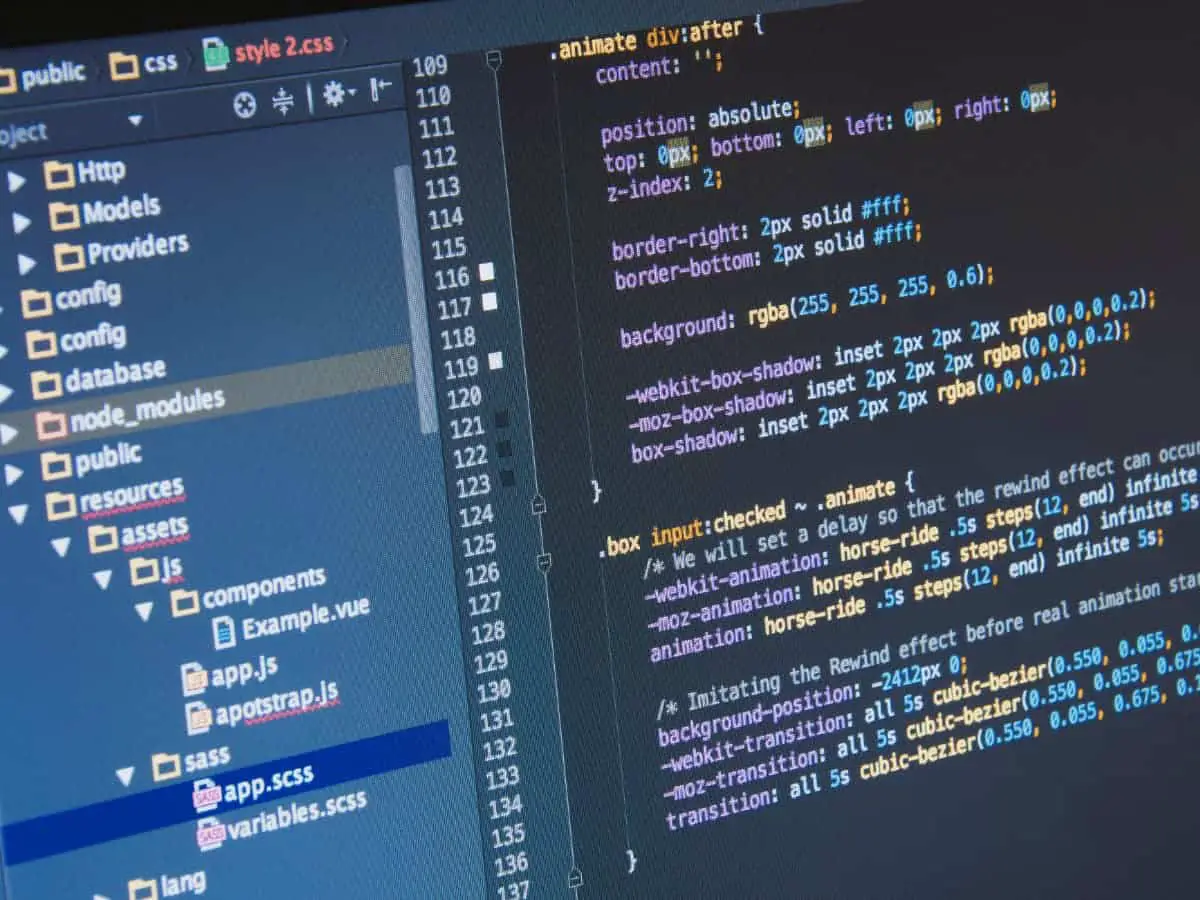 Visual Studio IDE used for web development